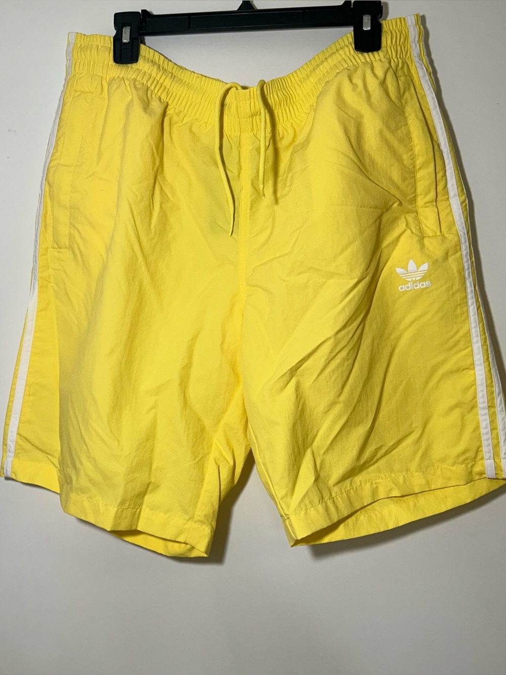 Adidas swim shorts in yellow